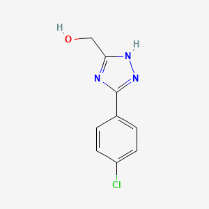 1H-1,2,4-Triazole-5-methanol, 3-(4-chlorophenyl)-