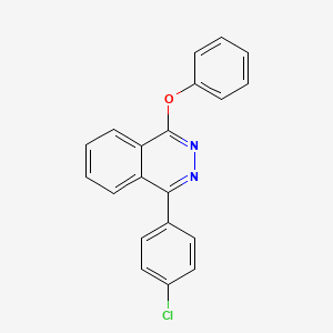 molecular formula C20H13ClN2O B12123452 1-(4-Chlorophenyl)-4-phenoxyphthalazine CAS No. 155937-29-4