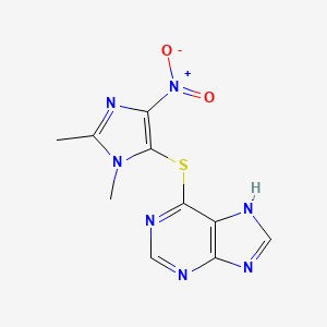 molecular formula C10H9N7O2S B1212353 Methazathioprine CAS No. 97746-12-8