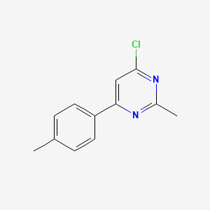 molecular formula C12H11ClN2 B12123540 4-Chloro-2-methyl-6-(p-tolyl)pyrimidine 