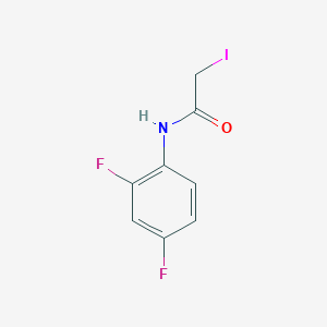 molecular formula C8H6F2INO B12123605 N-(2,4-difluorophenyl)-2-iodoacetamide 