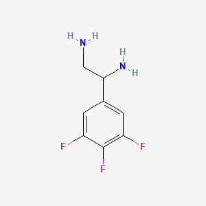 molecular formula C8H9F3N2 B12123664 1-(3,4,5-Trifluorophenyl)ethane-1,2-diamine 