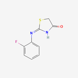 4(5H)-Thiazolone, 2-[(2-fluorophenyl)amino]-