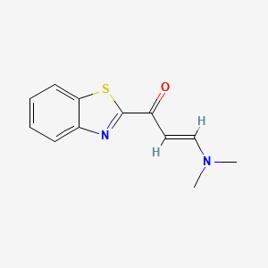 molecular formula C12H12N2OS B12123751 1-(Benzothiazol-2-yl)-3-dimethylamino-2-propen-1-one 