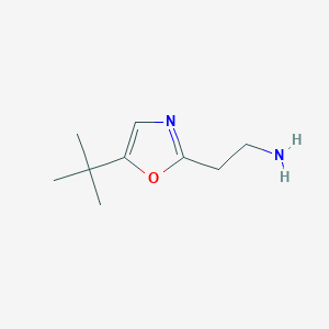 molecular formula C9H16N2O B12123781 2-(5-Tert-butyloxazol-2-YL)ethanamine 