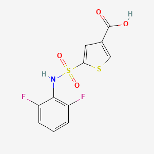 5-[(2,6-Difluorophenyl)sulfamoyl]thiophene-3-carboxylic acid