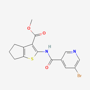 methyl 2-{[(5-bromopyridin-3-yl)carbonyl]amino}-5,6-dihydro-4H-cyclopenta[b]thiophene-3-carboxylate