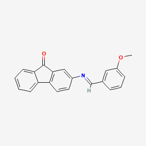 2-{[(3-methoxyphenyl)methylidene]amino}-9H-fluoren-9-one