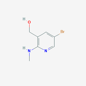 molecular formula C7H9BrN2O B12123886 [5-Bromo-2-(methylamino)pyridin-3-yl]methanol 