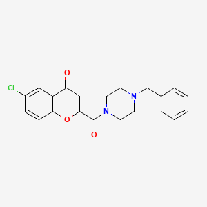 2-[(4-benzylpiperazin-1-yl)carbonyl]-6-chloro-4H-chromen-4-one