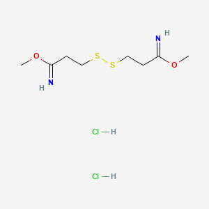molecular formula C8H16N2O2S2 B1212397 Dimethyl 3,3'-dithiopropionimidate dihydrochloride CAS No. 38285-78-8