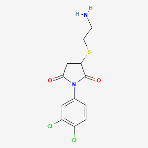 3-[(2-Aminoethyl)sulfanyl]-1-(3,4-dichlorophenyl)pyrrolidine-2,5-dione