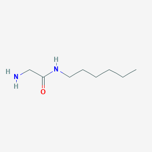 molecular formula C8H18N2O B12124023 2-Amino-N-hexylacetamide CAS No. 132138-99-9