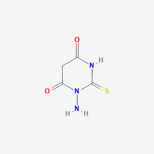 molecular formula C4H5N3O2S B12124039 1-Amino-2-thioxo-dihydro-pyrimidine-4,6-dione 