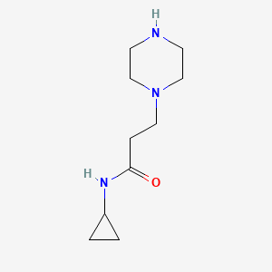 N-Cyclopropyl-3-(piperazin-1-yl)propanamide