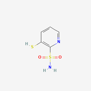 molecular formula C5H6N2O2S2 B1212411 3-Mercaptopyridine-2-sulfonamide CAS No. 99780-72-0