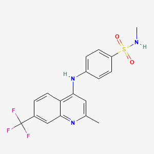 N-methyl-4-((2-methyl-7-(trifluoromethyl)quinolin-4-yl)amino)benzenesulfonamide