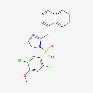 1-(2,5-dichloro-4-methoxybenzenesulfonyl)-2-[(naphthalen-1-yl)methyl]-4,5-dihydro-1H-imidazole