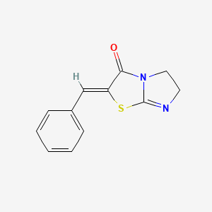 molecular formula C12H10N2OS B12124183 2-Benzylidene-5,6-dihydroimidazo[2,1-b]thiazol-3(2H)-one 