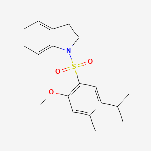 {[2-Methoxy-4-methyl-5-(methylethyl)phenyl]sulfonyl}indoline