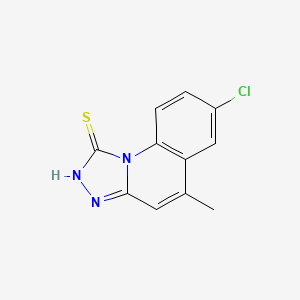 7-Chloro-5-methyl-[1,2,4]triazolo[4,3-a]quinoline-1-thiol