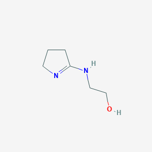 molecular formula C6H12N2O B12124280 2-[(3,4-Dihydro-2H-pyrrol-5-yl)amino]ethan-1-ol CAS No. 61021-53-2