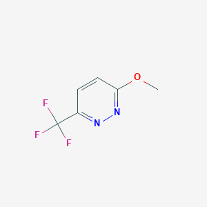 molecular formula C6H5F3N2O B12124288 3-Methoxy-6-(trifluoromethyl)pyridazine 