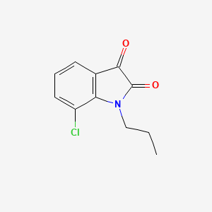 molecular formula C11H10ClNO2 B12124410 1H-Indole-2,3-dione, 7-chloro-1-propyl- CAS No. 937694-13-8