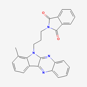 2-[3-(7-Methylindolo[3,2-b]quinoxalin-6-yl)propyl]isoindole-1,3-dione