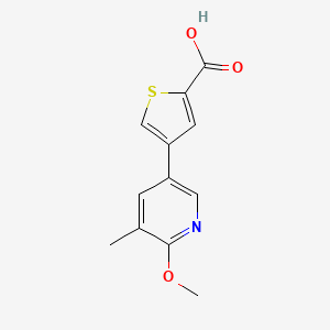 2-Thiophenecarboxylic acid, 4-(6-methoxy-5-methyl-3-pyridinyl)-