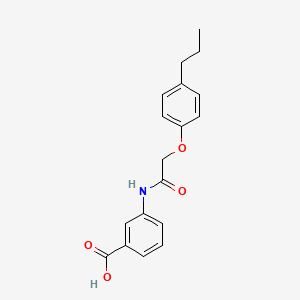 3-[2-(4-Propylphenoxy)acetamido]benzoic acid