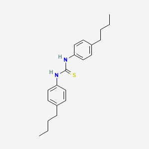 molecular formula C21H28N2S B12124506 Thiourea, N,N'-bis(4-butylphenyl)- CAS No. 25056-68-2