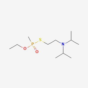 molecular formula C11H26NO2PS B1212451 O-Ethyl S-(2-diisopropylaminoethyl) methylphosphonothioate CAS No. 50782-69-9