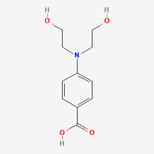 molecular formula C11H15NO4 B12124522 4-[Bis(2-hydroxyethyl)amino]benzoic acid 