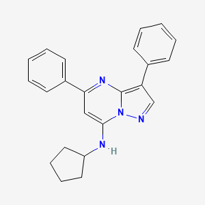 N-cyclopentyl-3,5-diphenylpyrazolo[1,5-a]pyrimidin-7-amine