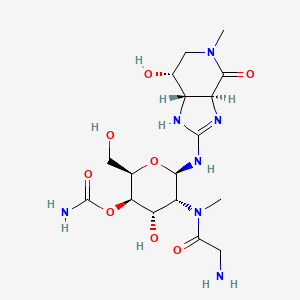 molecular formula C17H29N7O8 B1212461 甘氨酸链霉素 CAS No. 63663-79-6