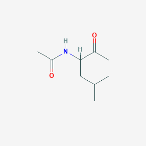 Acetamide, N-(1-acetyl-3-methylbutyl)-