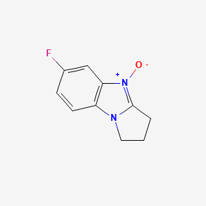 1H-Pyrrolo[1,2-a]benzimidazole, 6-fluoro-2,3-dihydro-, 4-oxide