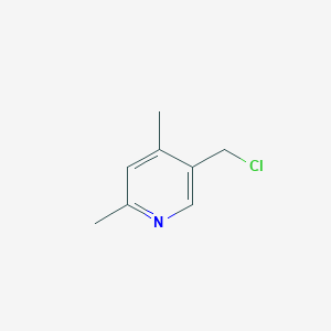 molecular formula C8H10ClN B12124730 5-(Chloromethyl)-2,4-dimethylpyridine 