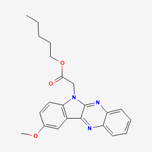 Pentyl 2-(2-methoxyindolo[2,3-b]quinoxalin-5-yl)acetate