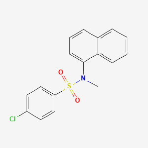 [(4-Chlorophenyl)sulfonyl]methylnaphthylamine