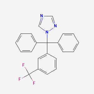 molecular formula C22H16F3N3 B1212480 Fluotrimazol CAS No. 31251-03-3