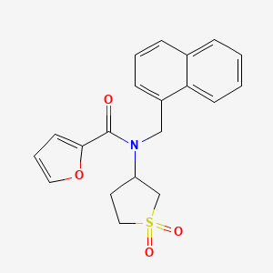 molecular formula C20H19NO4S B12124816 N-(1,1-dioxidotetrahydrothiophen-3-yl)-N-(naphthalen-1-ylmethyl)furan-2-carboxamide 