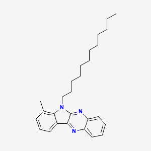 molecular formula C27H35N3 B12124832 6-dodecyl-7-methyl-6H-indolo[2,3-b]quinoxaline 