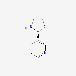 molecular formula C9H12N2 B1212484 (R)-3-(吡咯烷-2-基)吡啶 CAS No. 7076-23-5