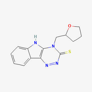 1-(Tetrahydro-furan-2-ylmethyl)-1H-1,3,4,9-tetraaza-fluorene-2-thiol