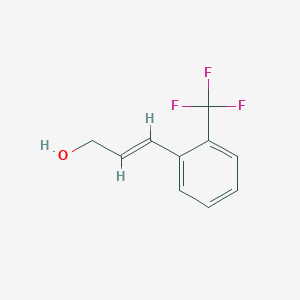 molecular formula C10H9F3O B12124909 2-(Trifluoromethyl)cinnamyl alcohol 