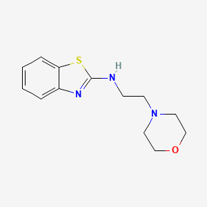 molecular formula C13H17N3OS B12124911 N-(2-Morpholin-4-ylethyl)-1,3-benzothiazol-2-amine 