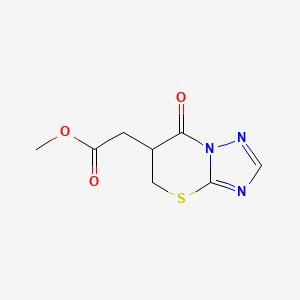 5H-[1,2,4]Triazolo[5,1-b][1,3]thiazine-6-acetic acid, 6,7-dihydro-7-oxo-, methyl ester