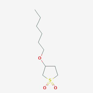 3-Hexyloxythiolane-1,1-dione